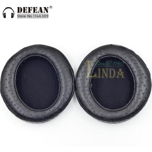 100mm Genuine Leather Sheepskin with hole Ear Pads Cushion Replacement angle pad