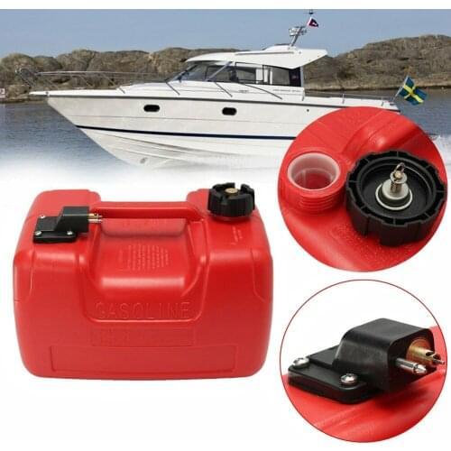 12L Anti Static Red Accessories Oil Box Gas Corrosion Resistant Boat Plastic Fuel Tank Outboard Container Marine Durable