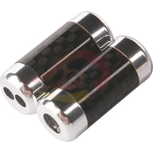 2pcs Large carbon fiber splitter Carbon fiber single hole 5mm Double hole 3mm Headphone upgrade cable Splitter