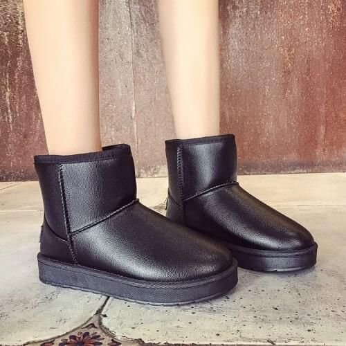 2019 Short Plush Warm Increase Non-slip Booies Winter Boots Women Snow Boots Shoes Woman Boots Fashion Thick Boots U11-57