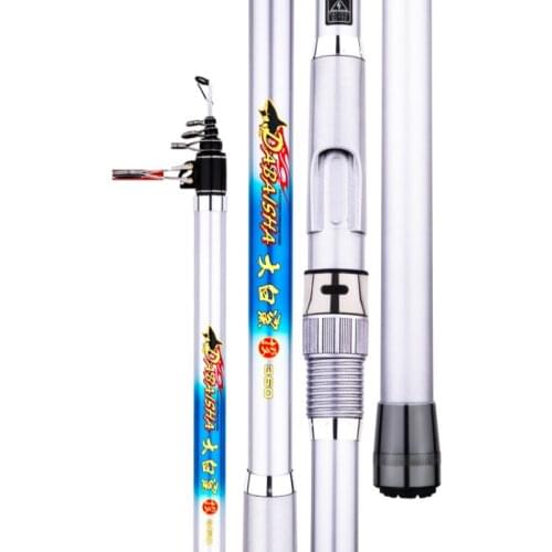 3.6M 3.9M 4.2M 4.5M Distant Throwing Pole Carbon Fiber Telescopic Fishing Rod Vara De Pesca Carp Feeder Rock Angeln Stick