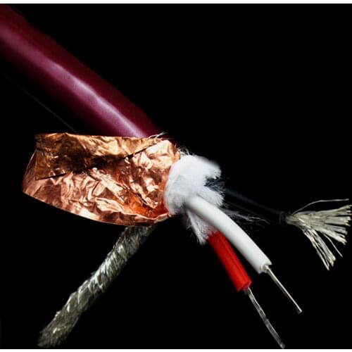 4N Pure Silver Conductor Audiophile Audio Square Core Cable RCA /XLR Bulk DIY Cables (sell Per 1.0M)