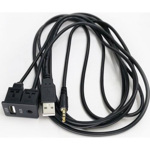 Biurlink 100CM Car Extend AUX USB Adapter AUX USB Accessories High Quality for Fiat Grande Punto