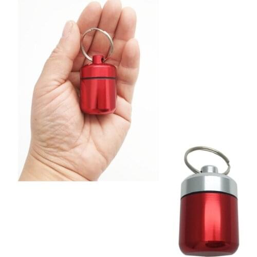 Heath-care aluminum alloy pill -case /pill holder holder key ring and earphone box/500 pcs/function portable bins