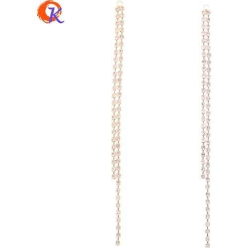 Cordial Design 30Pcs 4*105MM Jewelry Accessories/Hand Made/Rhinestone Chain/Genuine Gold Plating/DIY Making/Jewelry Findings
