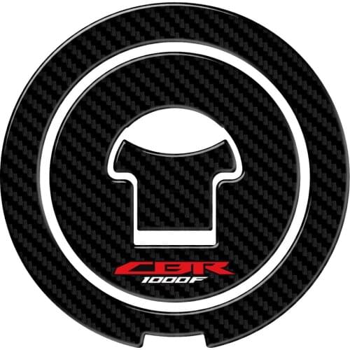 Tank Cap Cover Pad Motorcycle stickers Fuel Gas Cap Protector Decals Case for Honda CBR1000F CBR 1000F 1987-1996 3D Carbon-look