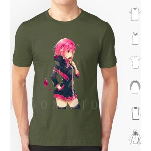 Lovely Anime Girl Lala Satalin Sucking A Lollipop. | Cute Waifu From To Love Ru Manga On White Background. T Shirt Men Cotton
