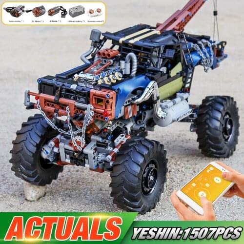 MOULD KING 18006 APP High-Tech Car Toys The MOC-35305 RC Motorized Rebel Tow Truck Building Blocks Bricks Kids Christmas Gifts