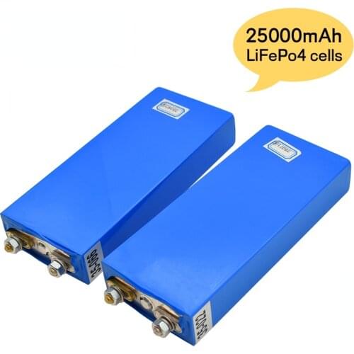 NEW 3.2V 25Ah LiFePO4 battery cell 25000mAh Lithium iron phosphate deep cycles for Diy 12V 24V 36V 48V solar energy UPS power