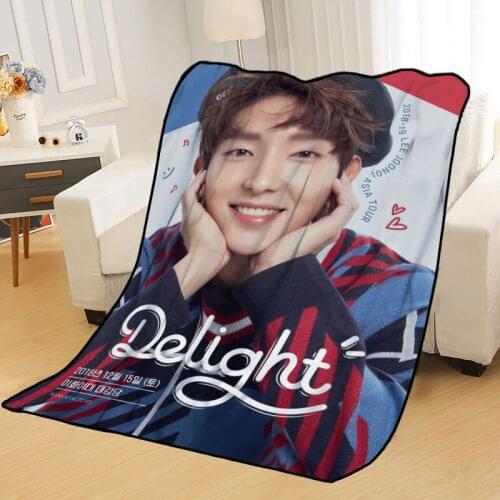 New Arrival Lee Joon Gi Blankets Printing Soft Blanket Throw On Home/Sofa/Bedding Portable Adult Travel Cover Blanket