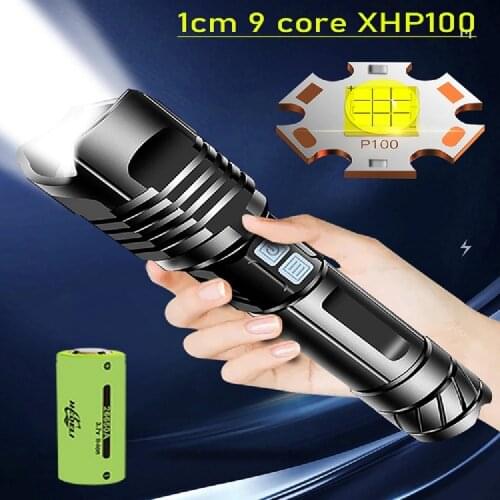 NEW XHP100 tactical flashlight XHP90 powerful led Rechargeable flashlight 18650 led torch XHP90.2 Led lantern 26650 camp Torch