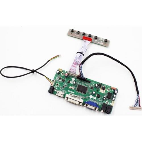 VGA DVI AUIDIO LCD Controller Board Kit HDMI-compatible for G121XN01 V0 G150XNE-L01G150XGE-L04 1024X768 display control board