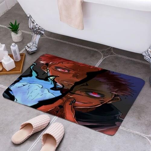 Sukuna Jujutsu Kaisen Cheaper Anti-slip Modern Area Rugs Living Room Balcony Bathroom Printed Carpet Doormat Hallway Bath Mat