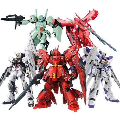 Bandai Assembly Model MG Chars Counterattack KA Niu Gundam Sazabi Nightingale Jegan Manatee