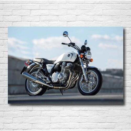 Modern Painting Hondas CB 1100 Motorcycles Posters Canvas Print Wall Art for Home Room Decor