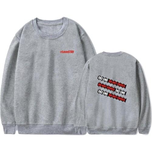 Straykids Sweater Album 1st LoveSTAY SKZ-X Korean Kpop Unisex Long-Sleeve Loose Oversize Crewneck Streetwear Pullover Sweatshirt