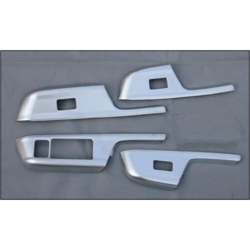 Higher star ABS chrome 4pcs Car door inside the armrest decoration cover For Honda City 2015-2017