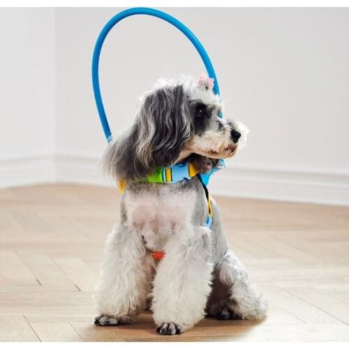 Blind Dogs Pet Safe Harness Anti-collision Ring Pets Weak Color Guide Circle Animal Protection Collar Rings M68E