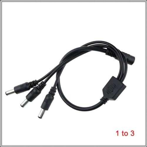 1pcs DC Power Jack DC Power Cable 1 Female to 2,3,4,5,6,8 Male Plug Splitter Adapter for Security CCTV Camera LED Strip
