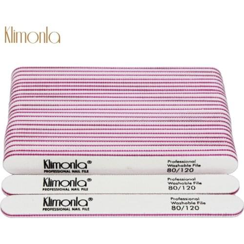 25Pcs/Lot White Sanding Nail File 80/120 Grit Buffer Lime a ongle Emery Board Block Manicure DIY Salon Beauty Nails Care Tools