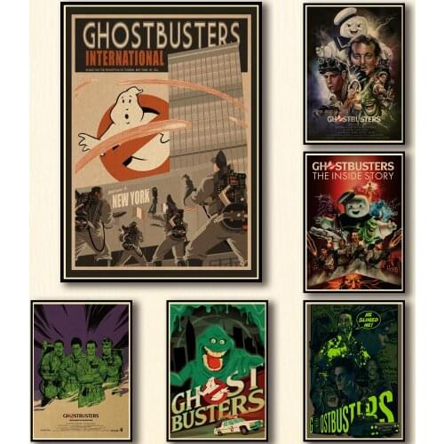 50 Designs Paul Feig Movie Ghostbusters Kraftpaper Poster HomeDecal Painting Wall Sticker for Coffee House Bar A3