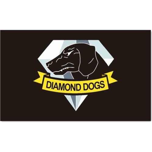 60x90cm/90x150cm/120x180cm diamond dogs flag