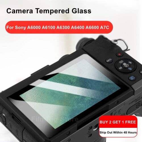 A6400 Camera Original 9H Camera Tempered Glass LCD Screen Protector for Sony Alpha A6000 A6100 A6300 A6400 A6600 A7C Camera