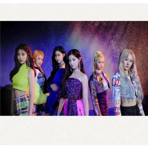 Kpop girl Groups Everglow Album DUN DUN Posters Wall sticker Clear Image Home Art sticker decoracion bedroom