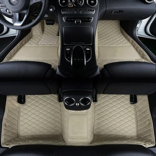 Custom LOGO Car Floor Mat for audi A3 sportback A1 8KX A2 A3 8P Limousine Convertible A4 A6 Q2 Q3 Q5 Q7 car accessories Rugs