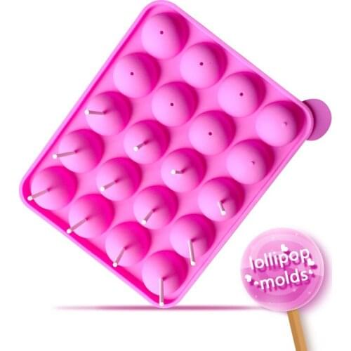 Free Shipping Cooking Tool Silicone Lollipop Mould Fondant Paste Mold Cake Decorating Polymer Clay Resin Candy Cake Sculpey