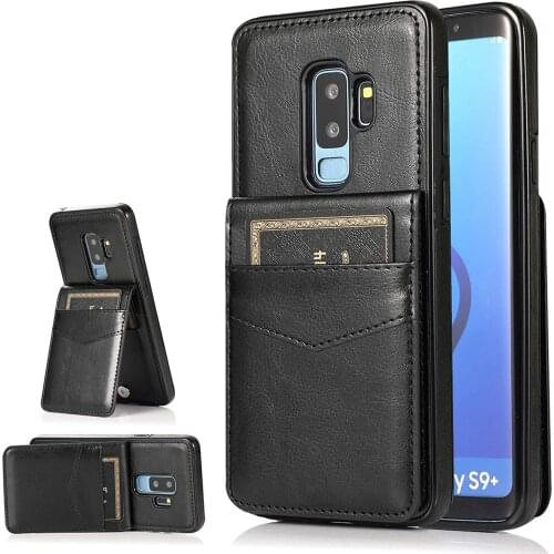 Phone Case for Samsung Galaxy S9 Plus Card Holder Wallet Cover Stand Leather Cell Accessories Glaxay S9+ 9S 9+ S 9 9plus S9plus