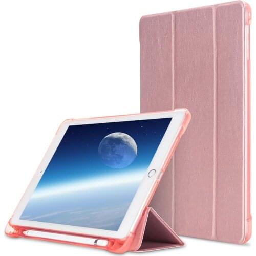 For new ipad 2017 2018 model,Case with Pencil Holder,Slim Protective Smart Cover for iPad case Funda new 9. 7"+screen protector