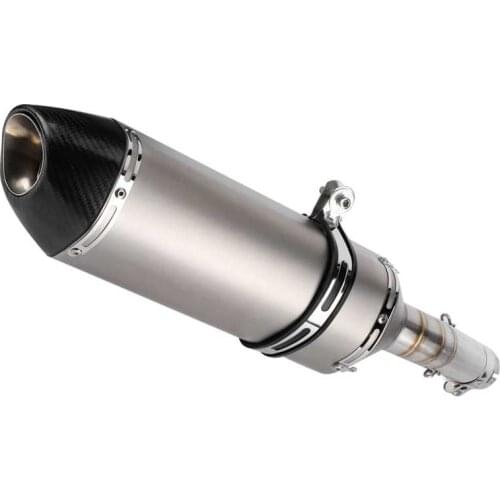 Exhaust Middle Tube Slip‑On Muffler with DB Killer + Mid‑Pipe Exhaust System Fit for Honda CBR500R CB500F CB500X 13‑15