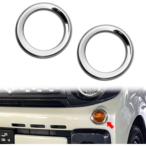 Chrome Front Turn Signal Light Lamp Cover Trim Bezel Decoration Frame for SUZUKI SPACIA GEAR MK53S