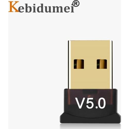 Kebidumei USB Bluetooth 5.0 Computer Adapter for PC Wireless USB Bluetooth Transmitter 5.0 Music Receiver USB Dongle Adapter
