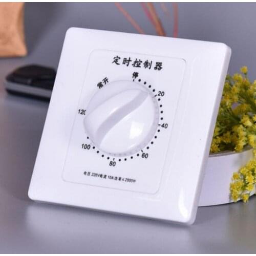 Mechanical Timer Switch AC 220V 30/60/120 Minutes Intelligent Timer Switch Controller Countdown High Power Timing Control Tools