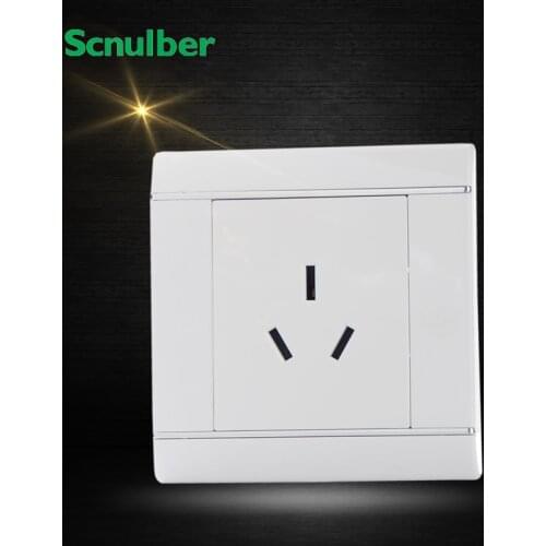 Japan 86mm white 16A 3pin AU standard australia air conditioner wall switch socket