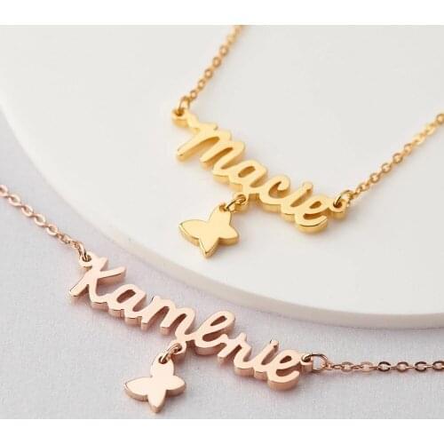 Custom Star Name Necklace For Women Kids Jewelry Personalized Creative Stainless Steel Pendant Choker Bijoux Birthday Gifts