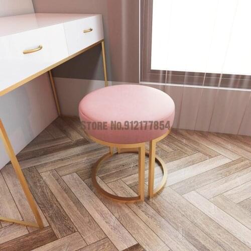 Nordic dressing stool light luxury bedroom makeup stool ins makeup chair dressing table stool small low stool sofa shoe changing