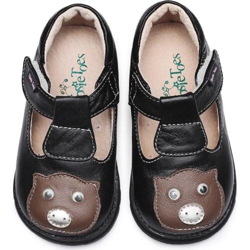 TipsieToes Brand Cute Pig Sheepskin Leather Kids Children School Sneakers Shoes For Boys And Girls New 2021 Autumn Spring 65101