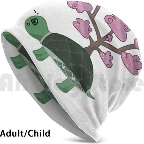 Turtle With Cloud Tree Beanies Knit Hat Hip Hop Cute Kawaii Cheap Popular Package Pack Pretty Cool Awesome