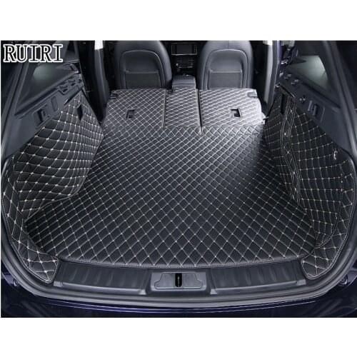 High quality! Special trunk mats for Jaguar F-PACE 2018 waterproof cargo liner boot carpets for F-PACE 2017-2016,Free shipping