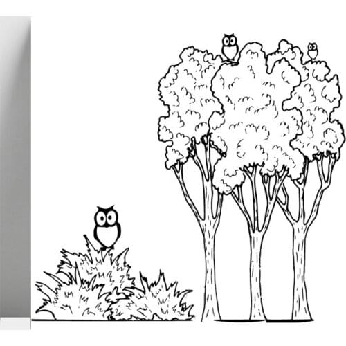 ZhuoAng Owl And Tree Clear Stamps/Card Making Holiday decorations For scrapbooking Transparent stamps 13*13cm