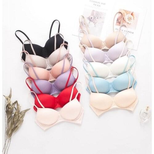 Birdsky, 1PC Summer women silk bra brassiere breast top thin cup push up wire rimless 100% mulberry pure silk, 11 colors. OR-90
