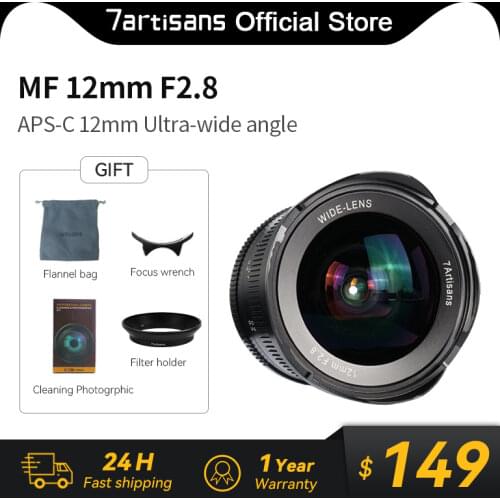 Lentes 7artisans 12mm F2.8 Ultra Wide Angle Lens For E-mount Aps-c Mirrorless Cameras A6500 A6300 A7 Manual Focus Prime Fixed