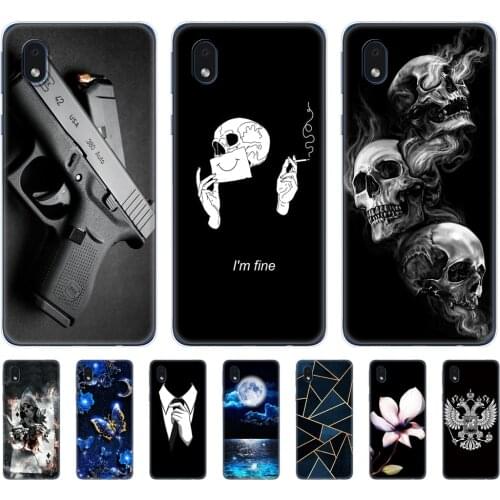 For Samsung Galaxy A01 core Case Silicon Back Cover Phone Case For Samsung A01 core SM-A013 Soft Cases 5.45 inch animal flower