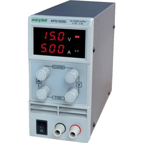 DHL FedEx etc.KPS1505D 15V 5A digital adjustable Mini DC Power Supply Switch DC power supply 110/220V 0.1V 0.01A Free shipping