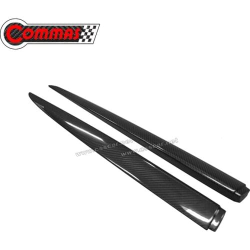 Commas For Mclaren 650S OEM Carbon Fiber Side Skirt Kit Extensions Lip Cover Splitters Diffuser Winglet Wind
