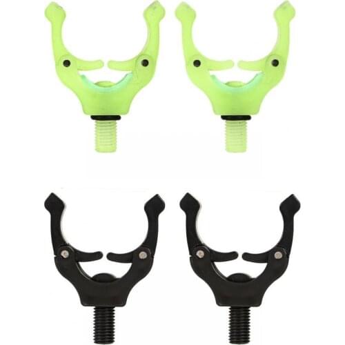 2Pcs Fishing Rod Holder Vertical Magnet ABS Flexible Rod Rack for Banksticks Rod Pods Useful Adjustable Magnet Rod Butt Rest