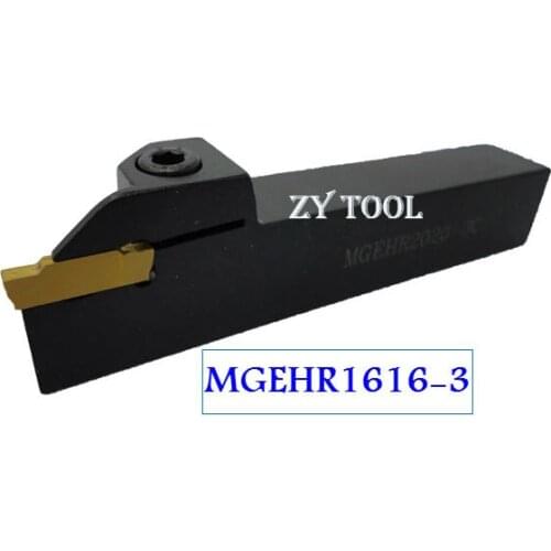 MGEHR1616-3 CNC External Grooving Lathe Tool Holder, 3.0mm Width Grooving&Parting Cutting Tool Holder for MGMN300 Inserts Holder